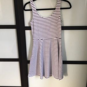 Stripped mini summer dress